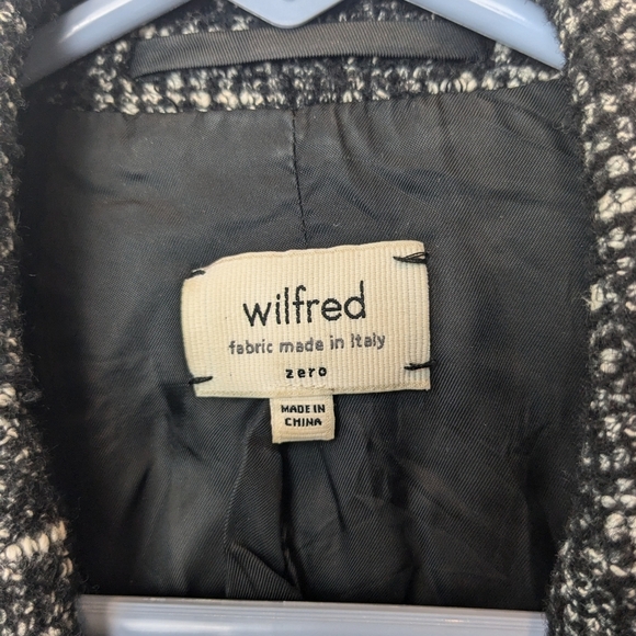 WILFRED ARITZIA Women Blazer Size 0 Fabric Made In Italy Elegant Feminine - Picture 6 of 12